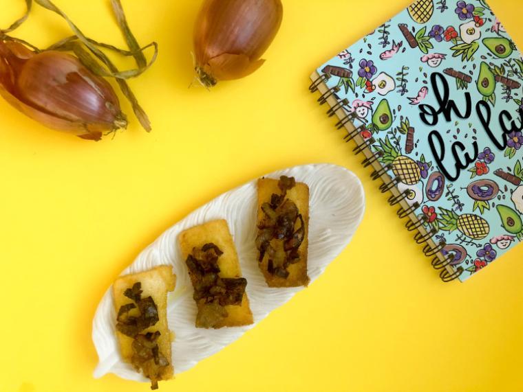 Delicious Polenta with Caramellized Onions