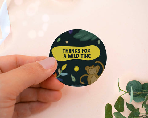 Tropical Forest - Sticker Self Editing Template