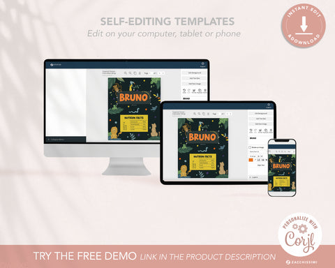 Tropical Forest - Chocolate Wrap Self Editing Template