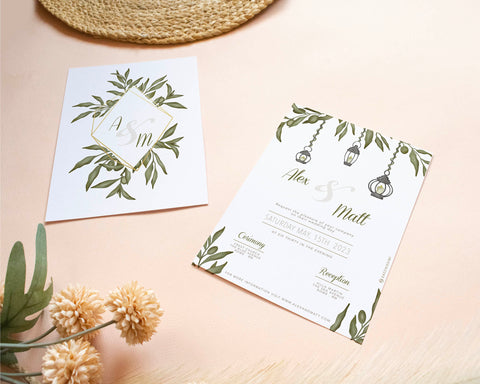 Greenery - Invite Self Editing Template